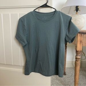 Everlane Organic Cotton Box Cut Tee in Balsam